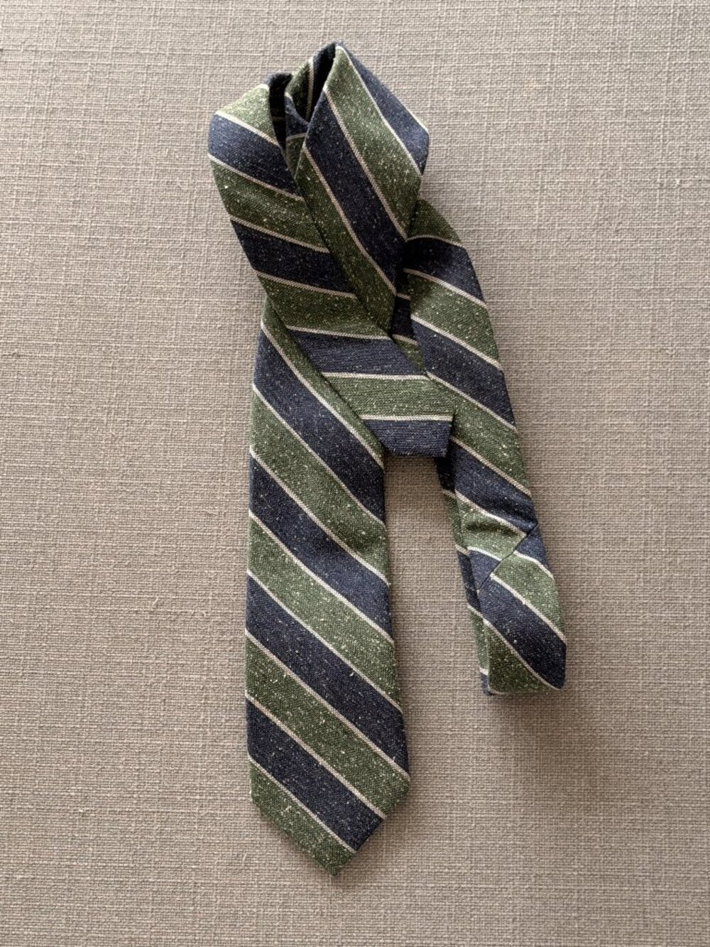 The Tie Bar Wool Striped Tie